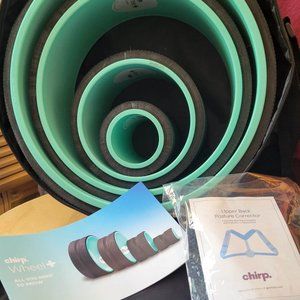 Brand New Chirp Wheel Foam Roller Set - 4 Wheels, Posture Corrector and Bag!